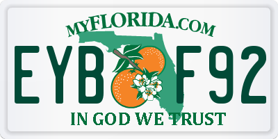 FL license plate EYBF92