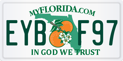 FL license plate EYBF97