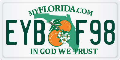 FL license plate EYBF98