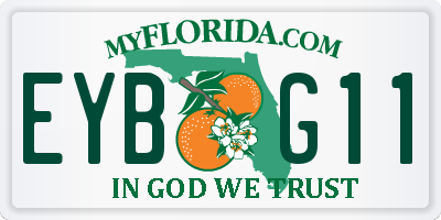 FL license plate EYBG11