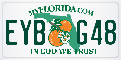 FL license plate EYBG48