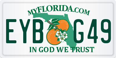 FL license plate EYBG49