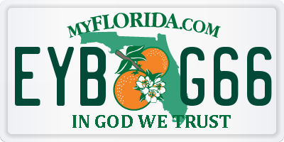 FL license plate EYBG66