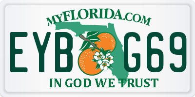FL license plate EYBG69