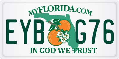 FL license plate EYBG76