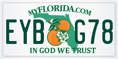 FL license plate EYBG78