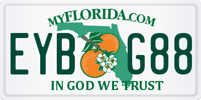 FL license plate EYBG88
