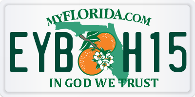 FL license plate EYBH15