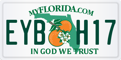 FL license plate EYBH17