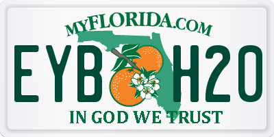 FL license plate EYBH20