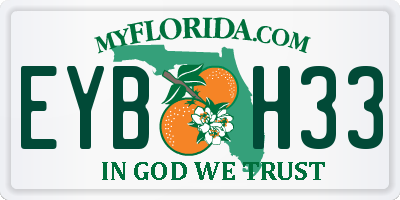FL license plate EYBH33