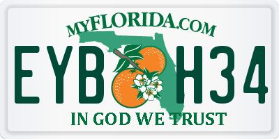 FL license plate EYBH34