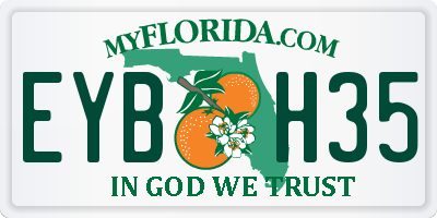 FL license plate EYBH35