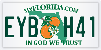 FL license plate EYBH41