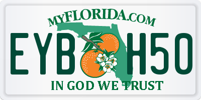 FL license plate EYBH50