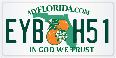 FL license plate EYBH51