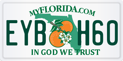 FL license plate EYBH60