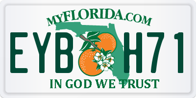 FL license plate EYBH71
