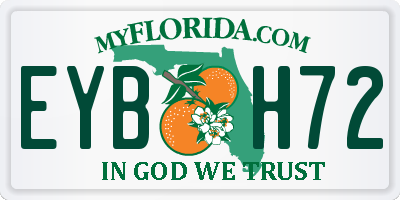 FL license plate EYBH72