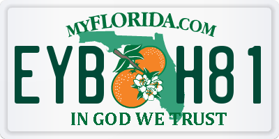 FL license plate EYBH81
