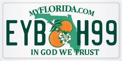 FL license plate EYBH99