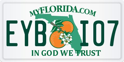 FL license plate EYBI07