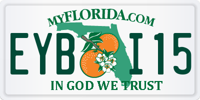 FL license plate EYBI15