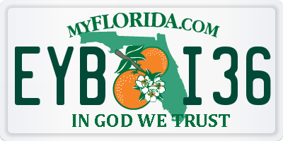 FL license plate EYBI36