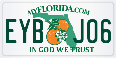 FL license plate EYBJ06