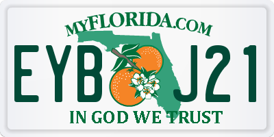 FL license plate EYBJ21