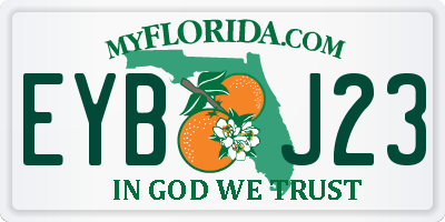 FL license plate EYBJ23