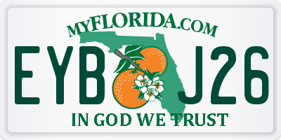 FL license plate EYBJ26