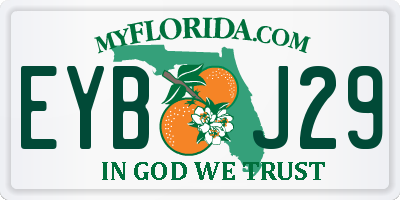 FL license plate EYBJ29