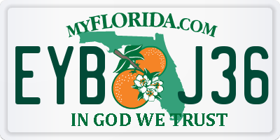 FL license plate EYBJ36