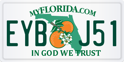 FL license plate EYBJ51