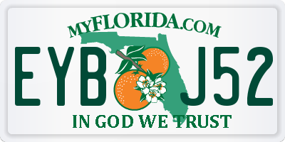 FL license plate EYBJ52