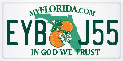FL license plate EYBJ55