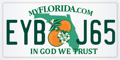 FL license plate EYBJ65