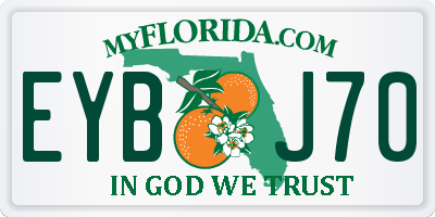 FL license plate EYBJ70