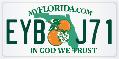 FL license plate EYBJ71