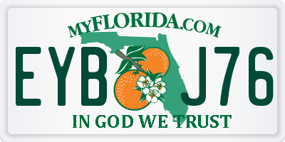 FL license plate EYBJ76