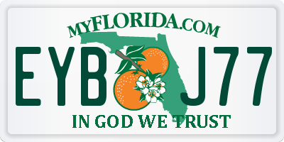 FL license plate EYBJ77