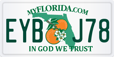FL license plate EYBJ78