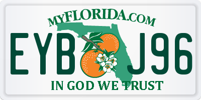 FL license plate EYBJ96
