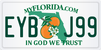 FL license plate EYBJ99