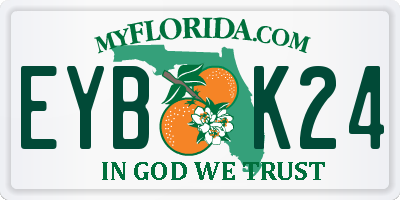 FL license plate EYBK24