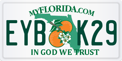 FL license plate EYBK29