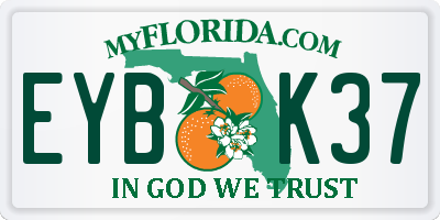FL license plate EYBK37