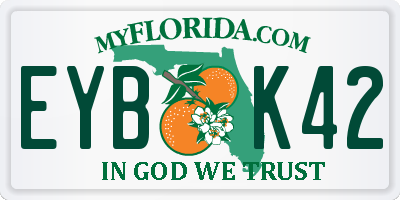 FL license plate EYBK42