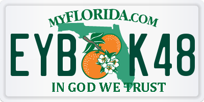 FL license plate EYBK48